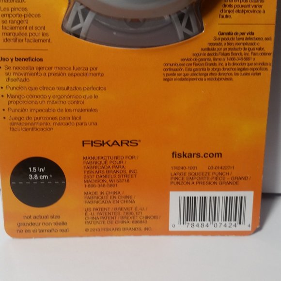Fiskars Large Easy Squeeze Punch Round n Round - Picture 6 of 7